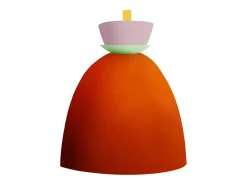 TOSEL Aplique ,metal,,A24xD14xP23,5cm Naranja Best