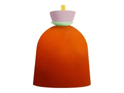 TOSEL Aplique Para Pared-Aplique ,metal,,A27xD14,5xP22,5cm Naranja