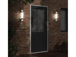 Aplique Para Pared-Apliques de exterior 2 unidades acero inoxidable ES525563 Plateado