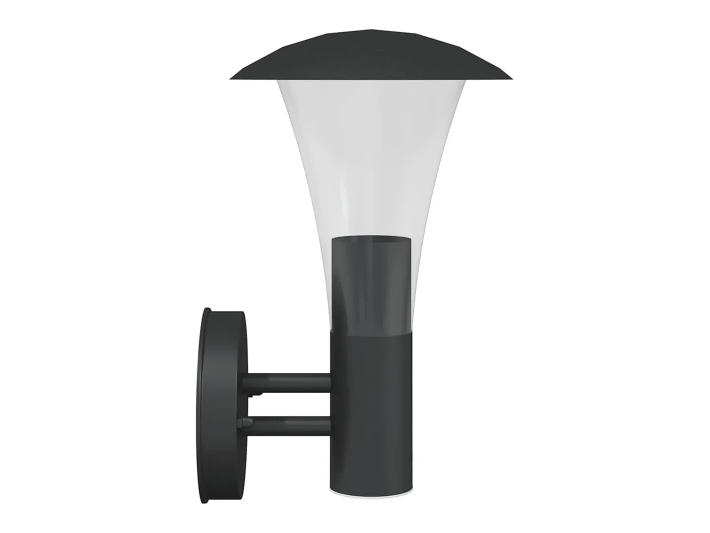 Clearance Apliques de exterior 2 unidades acero inoxidable ES922463 Negro