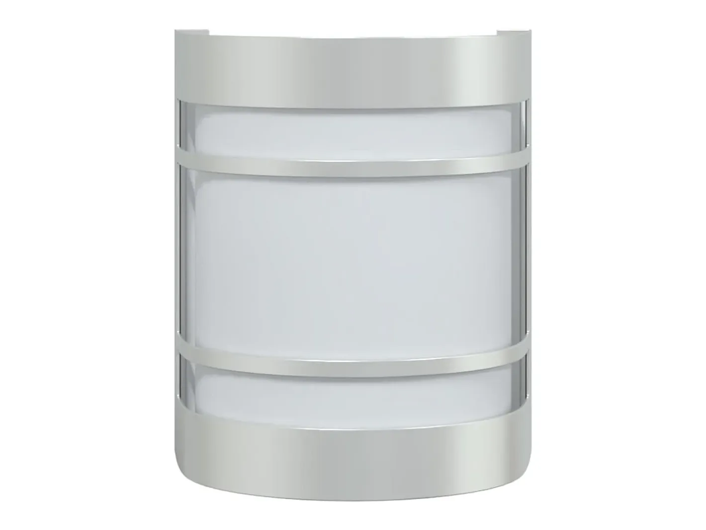 Hot Apliques de exterior 2 unidades acero inoxidable ES485244 Plateado
