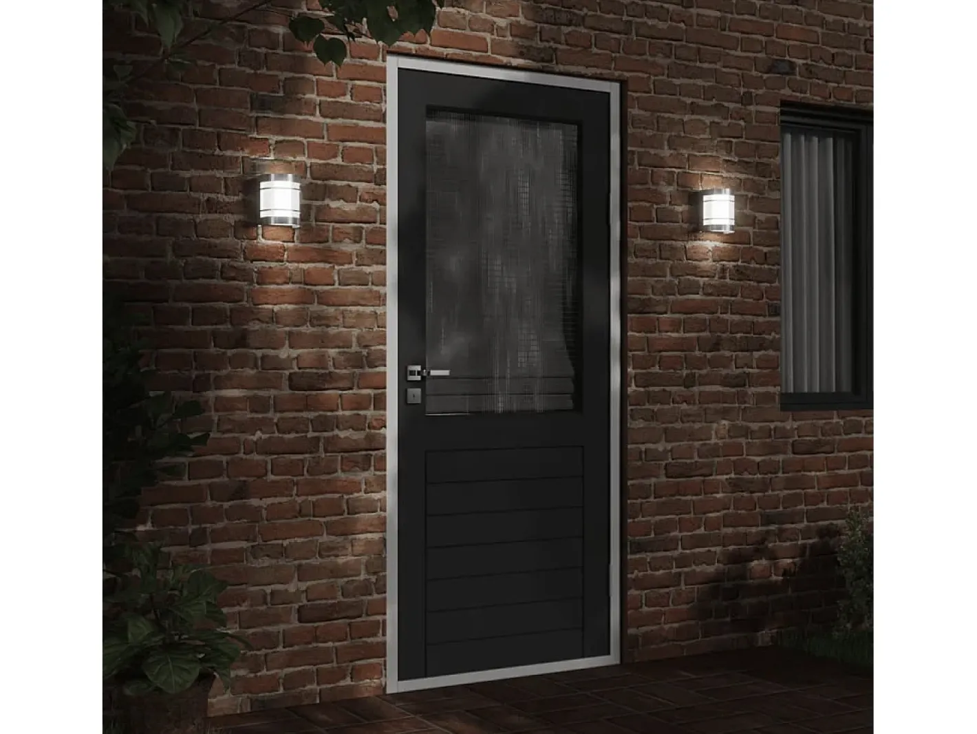 Hot Apliques de exterior 2 unidades acero inoxidable ES485244 Plateado