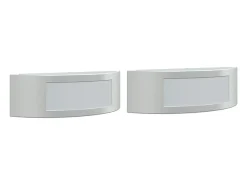 Apliques de exterior 2 unidades acero inoxidable ES990622 Plateado Outlet