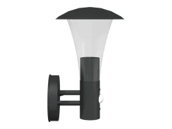 Aplique Para Pared-Apliques de exterior con sensor 2 uds acero inoxidable ES672376 Negro