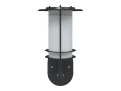Aplique Para Pared-Apliques de exterior con sensor 2 uds acero inoxidable ES244276 Negro