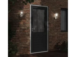Aplique Para Pared-Apliques de exterior con sensor 2 unidades acero inoxidable ES559857 Plateado