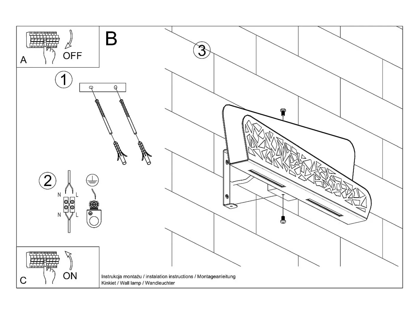 Sollux Lighting Aplique Para Pared-Applique Moderna Incasso Bianco G9 Lámpara de pared Flush Modern G9 Blanco