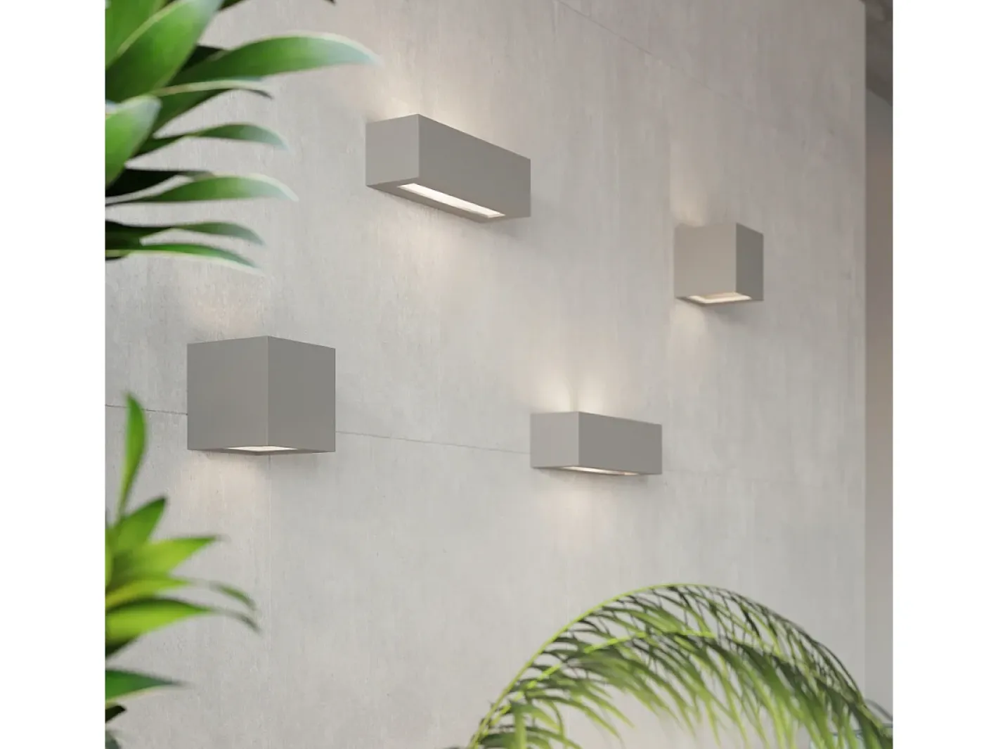 Clearance Sollux Lighting Applique Up & Down Grigio E27 Apliques Up & Down E27 Gris