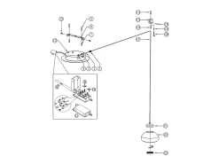 Lámpara Suspendida-Arabella - Lámpara colgante descentralizada ámbar - Fabas Luce - LED regulable 8W - Montaje descentralizado Naranja