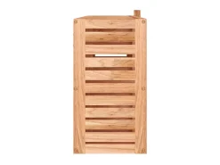 Espejo-Armario con espejo madera maciza nogal 80x17x34 cm ES209539 Marru00f3n