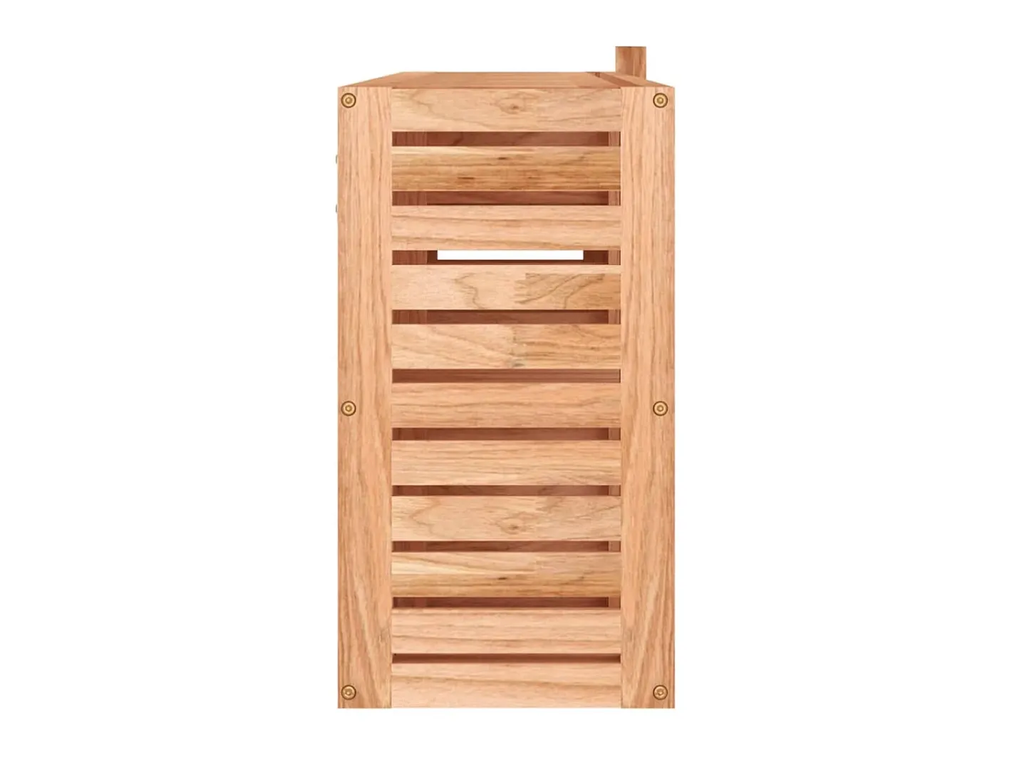 Espejo-Armario con espejo madera maciza nogal 80x17x34 cm ES209539 Marru00f3n