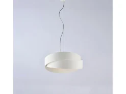 Astro - Lámpara colgante de hierro lacado con cable de acero orientable 2 luces 122 - Ø46 - BL207-2-BCO Blanco Outlet