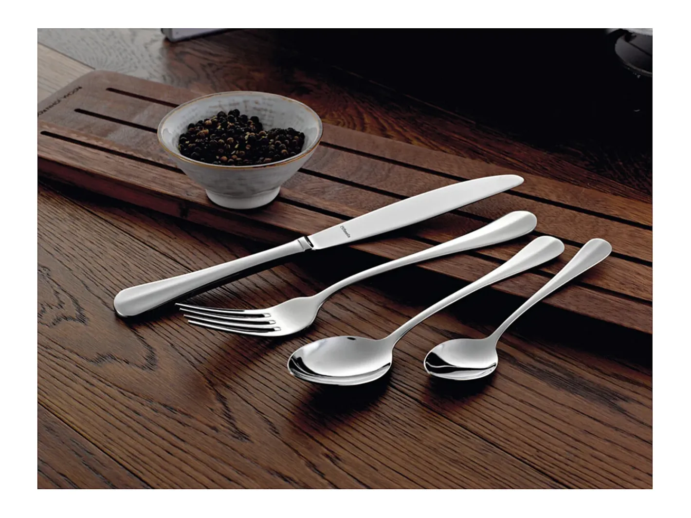Amefa Cubierto-Baguette 2.5 - Cubertería 24 piezas Plateado