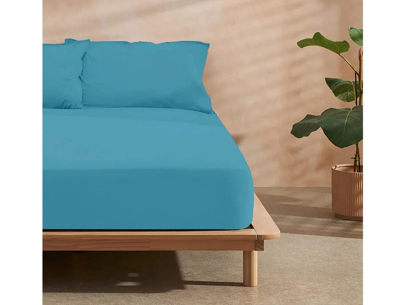 Ripshop Ropa De Cama-Bajera 100% microsatén extrasuave Petróleo - 140x200 cm Azul