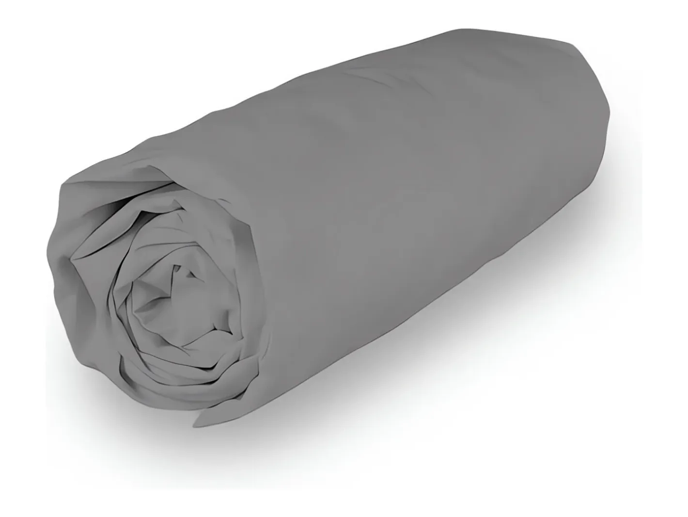 Soleil d'ocre Ropa De Cama-Bajera ajustable de algodón 90x190 cm PERCALE Gris