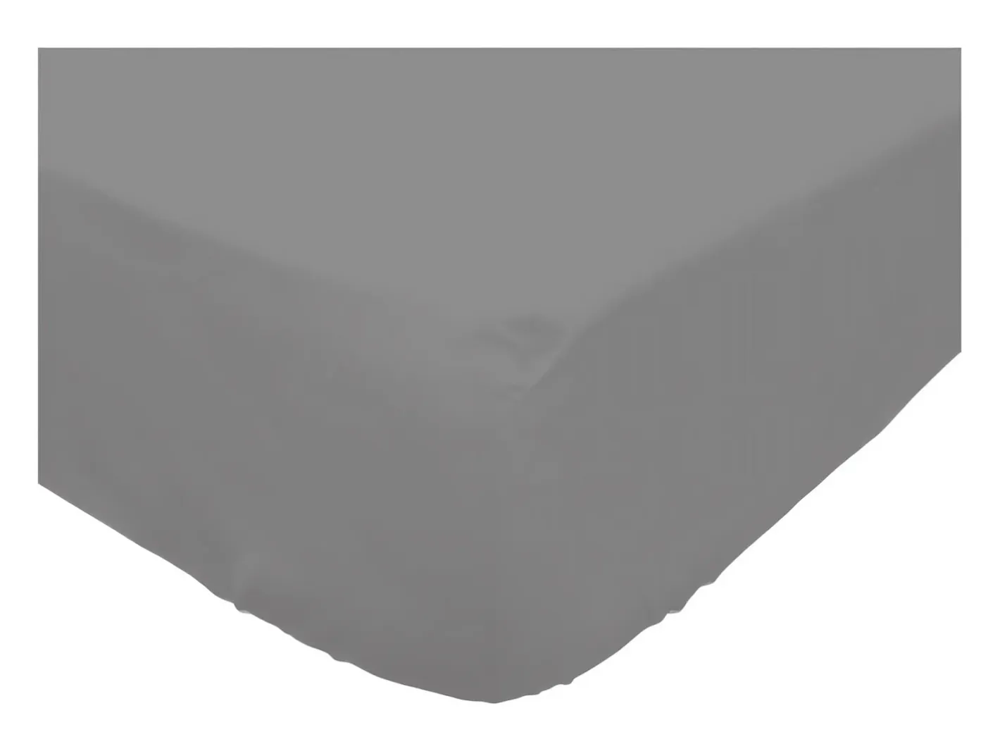Soleil d'ocre Ropa De Cama-Bajera ajustable de algodón 90x190 cm PERCALE Gris