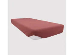 Soleil d'ocre Bajera ajustable de algodón 90x190 cm JERSEY Ladrillo Rojo Best