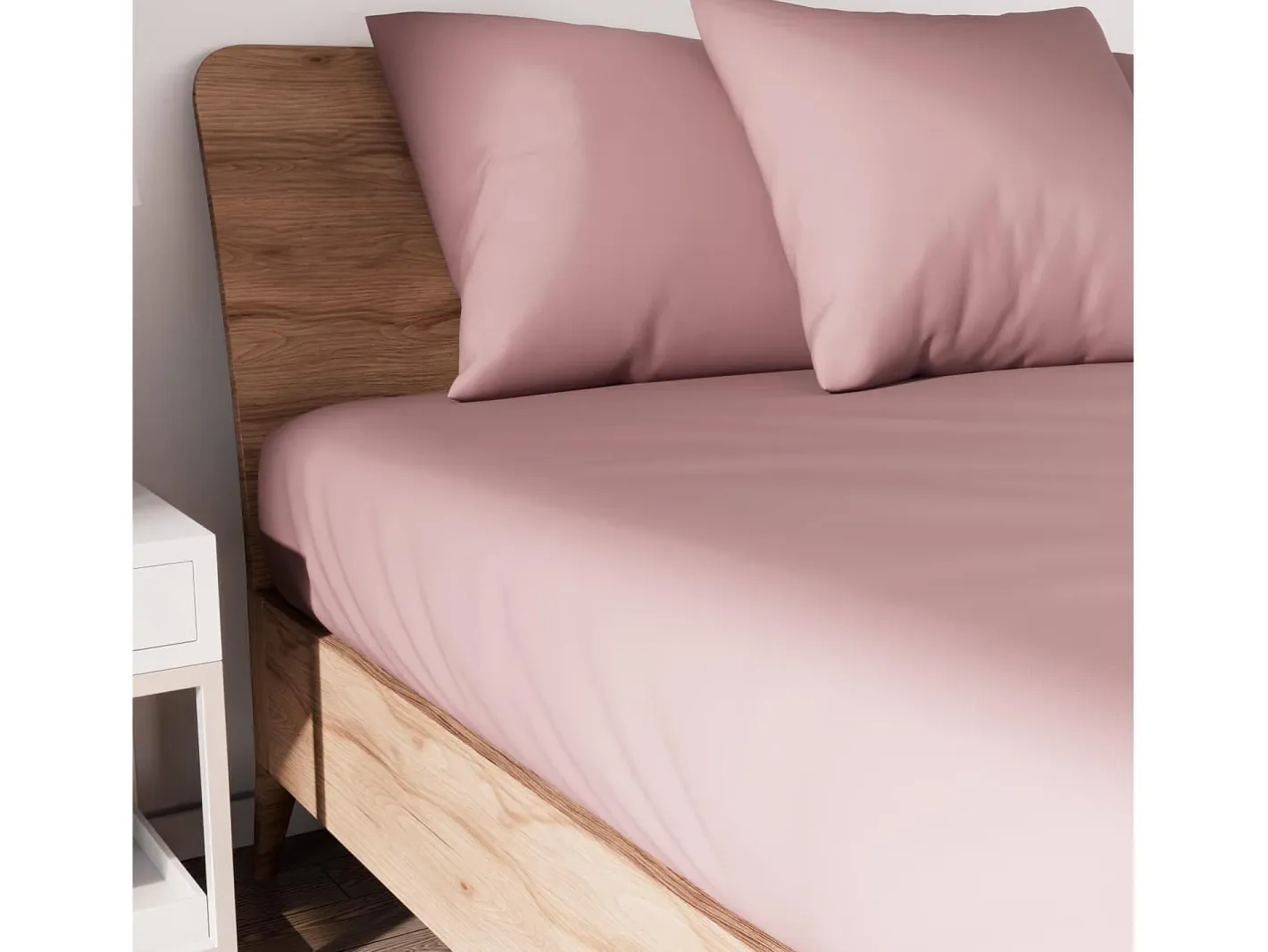 Clearance Soleil d'ocre Bajera ajustable de algodón 160x200 cm JERSEY viejo Rosa