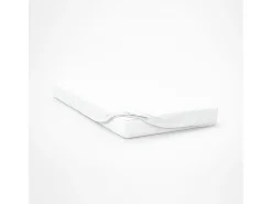 Soleil d'ocre Ropa De Cama-Bajera ajustable de algodón 57 hilos 140x200 cm LISO Blanco