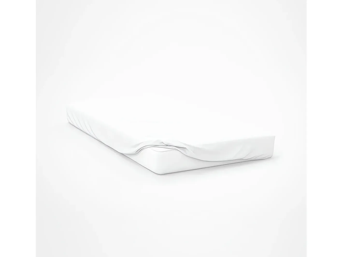 Soleil d'ocre Ropa De Cama-Bajera entallada algodón 57 hilos 160x200 cm LISO Blanco