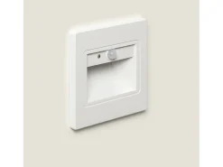 Online Ledkia Baliza de Pared LED 1.5 W Empotrable con Sensor PIR y Crepuscular Bark Blanco 4000K Blanco Neutro Transparente