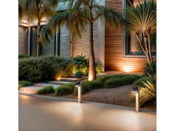 Ledkia Iluminación Exterior-Baliza de Pie Exterior S Aluminio Minol Marrón claro Marru00f3n