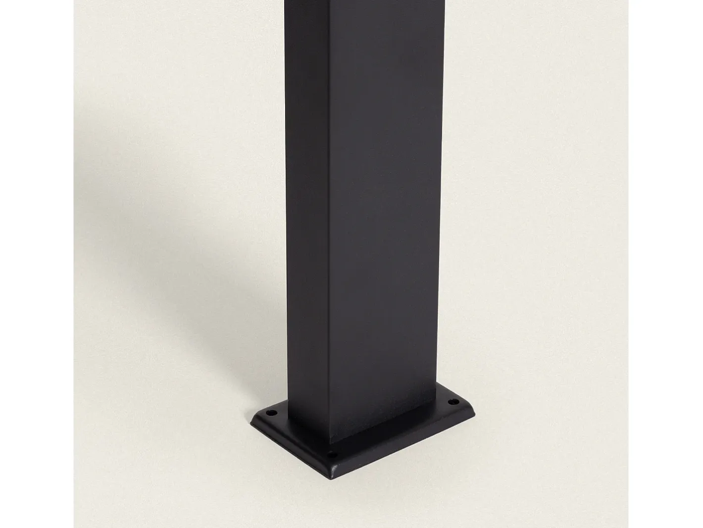 Ledkia Iluminación Exterior-Baliza de Pie Exterior Solar LED 5W 50cm Aluminio con Sensor de Movimiento Aris Negro
