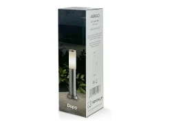 Online Baliza exterior ABREGO estilo clásico - Alt. 45 cm - E27 11W - INOX AISI 316 - IP44 -inox Gris