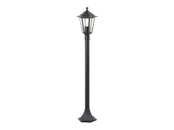 Sale Baliza exterior Carleen negra - metal/vidrio - E27 máx. 60 W - IP44 Negro