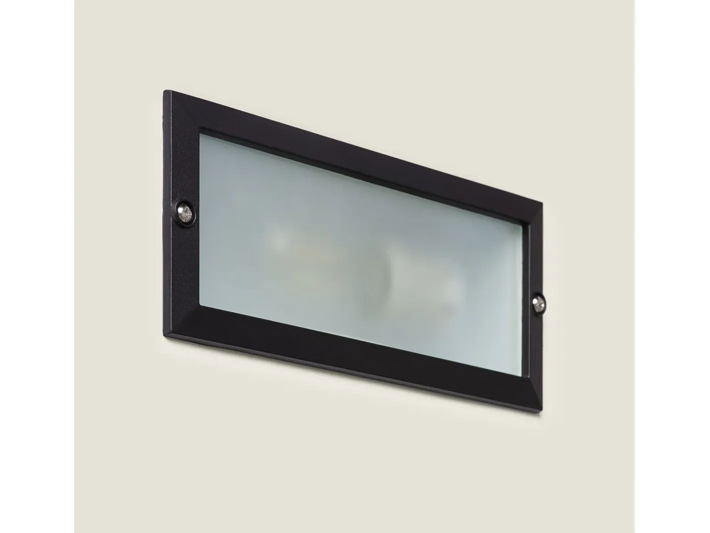 Ledkia Baliza Exterior Empotrable Pared para Bombilla E27 Negro Outlet