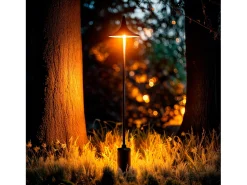 Ledkia Iluminación Exterior-Baliza Exterior LED 6W 60 cm con Pincho Rowel Negro