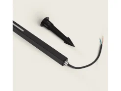 Discount Ledkia Baliza Exterior LED 12-24W 80-160 cm con Pincho Calax 1000 mm Negro
