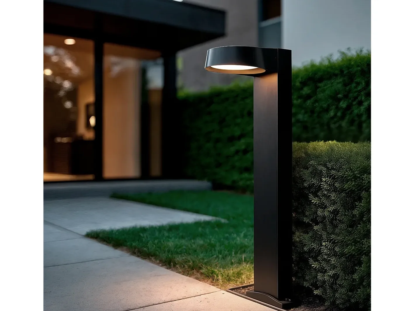 Ledkia Iluminación Exterior-Baliza Exterior LED 12W Aluminio Chupny Negro