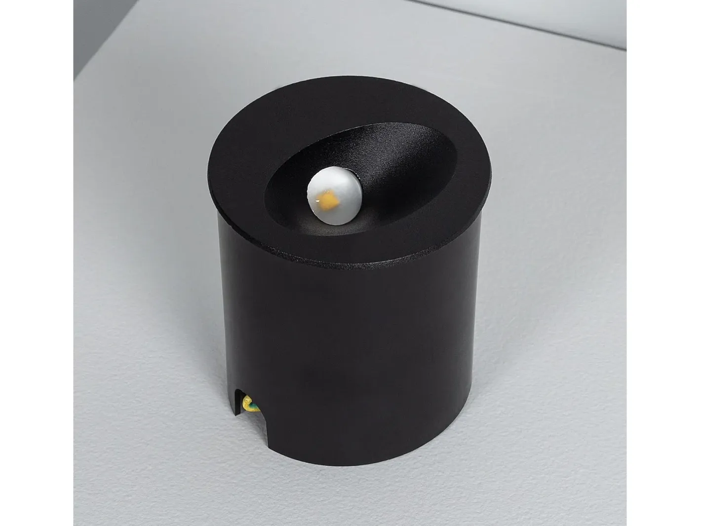 Ledkia Baliza Exterior LED 3W Empotrable Pared Circular Coney 4000K Blanco Neutro Negro Sale