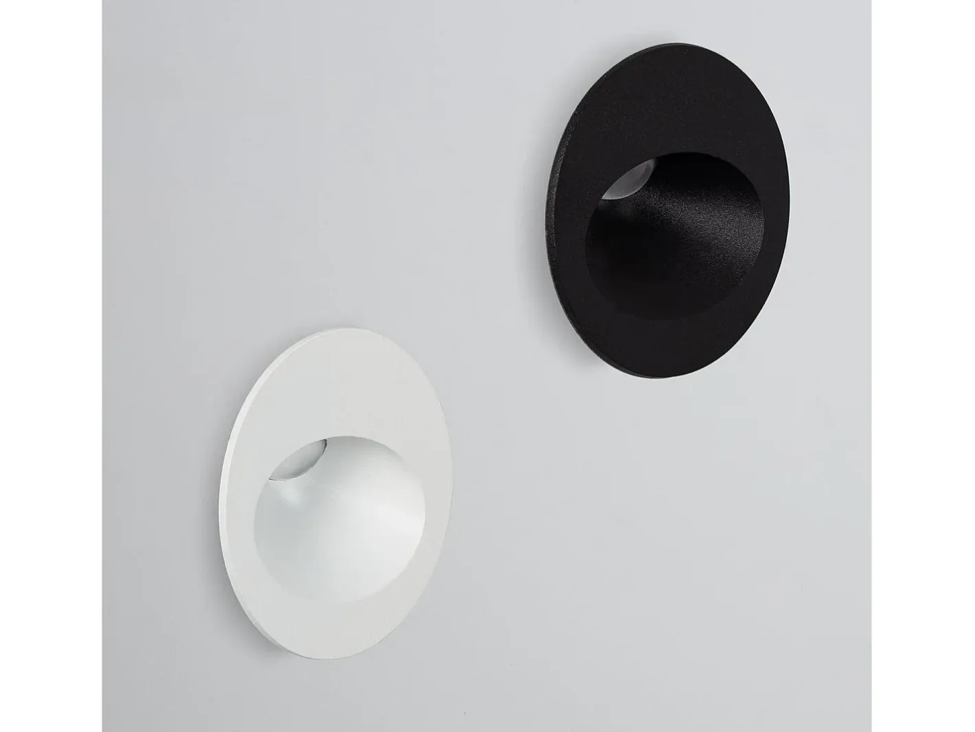 Ledkia Baliza Exterior LED 3W Empotrable Pared Circular Coney 4000K Blanco Neutro Negro Sale