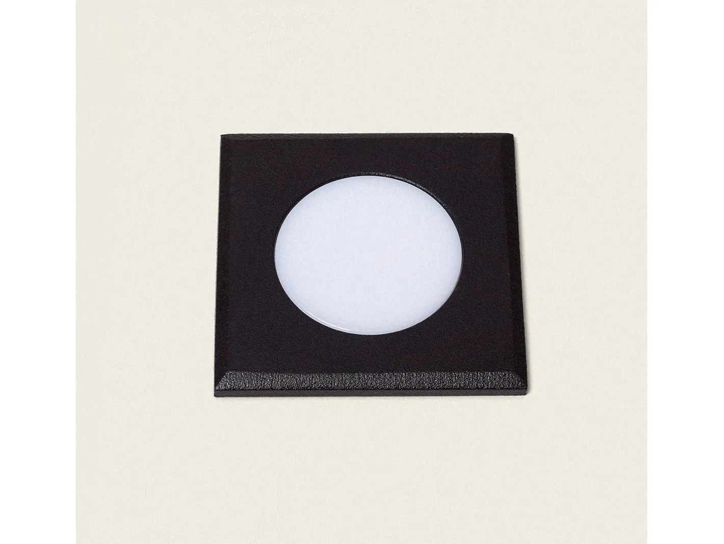 New Ledkia Baliza Exterior LED 2W Empotrable Cuadrada Welly Negro