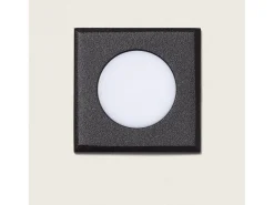 New Ledkia Baliza Exterior LED 2W Empotrable Cuadrada Welly Negro
