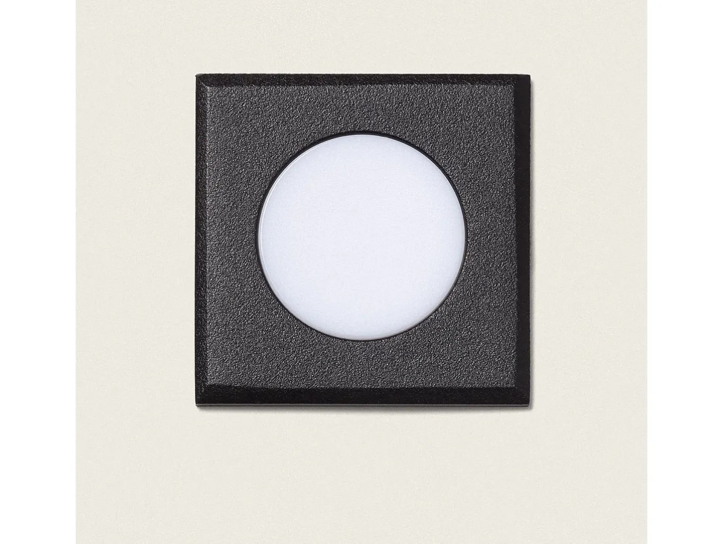 New Ledkia Baliza Exterior LED 2W Empotrable Cuadrada Welly Negro