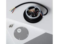 Ledkia Iluminación Exterior-Baliza Exterior LED 3W Empotrable Pared Circular Olite 4000K Blanco Neutro Negro