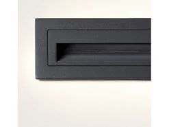 Ledkia Iluminación Exterior-Baliza Exterior LED 3W Empotrable Pared Antracita Path Antracita Transparente