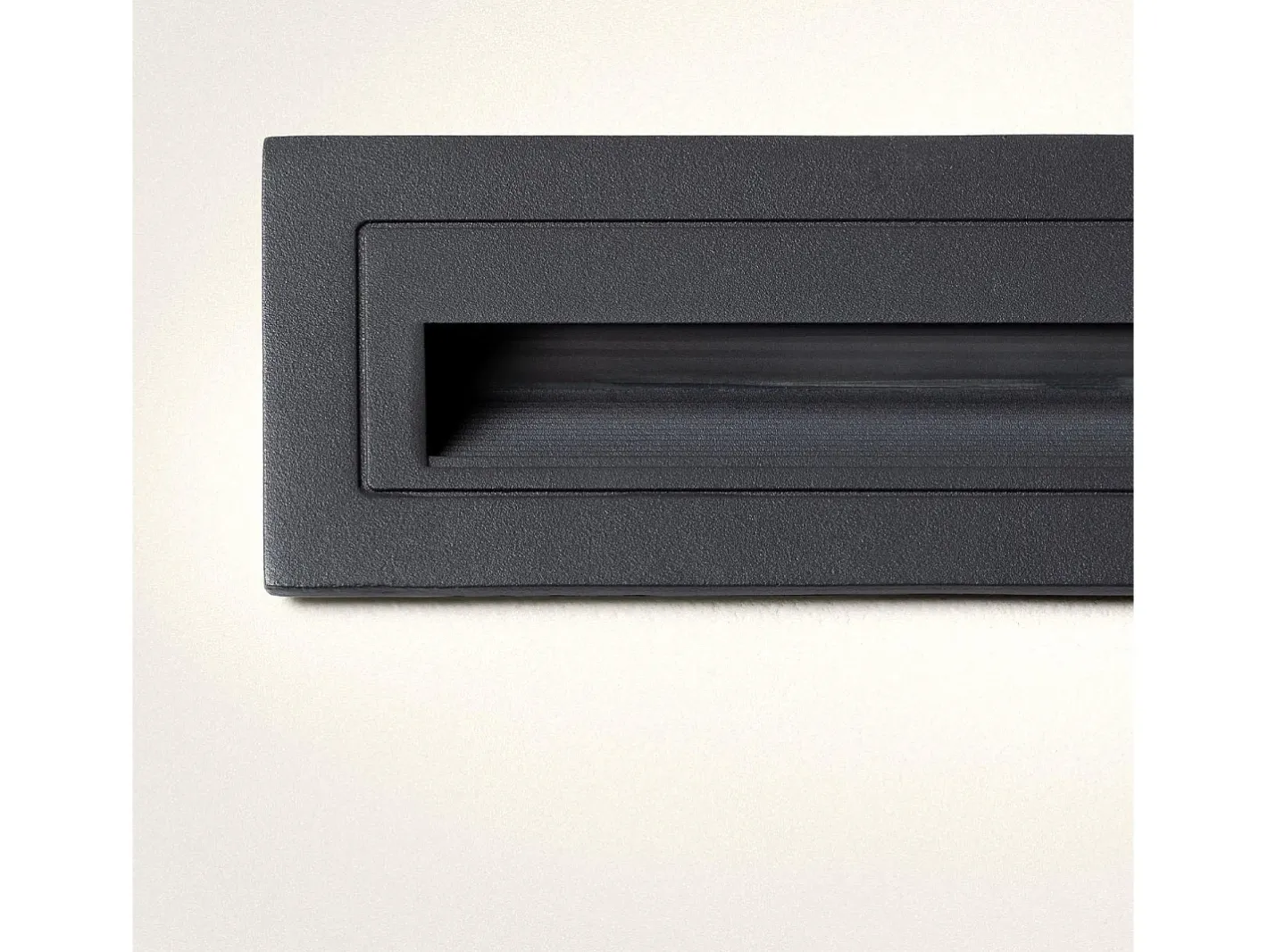 Ledkia Iluminación Exterior-Baliza Exterior LED 3W Empotrable Pared Antracita Path Antracita Transparente