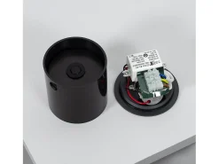 Ledkia Iluminación Exterior-Baliza Exterior LED 3W Empotrable Pared Circular Boiler 4000K Blanco Neutro Gris