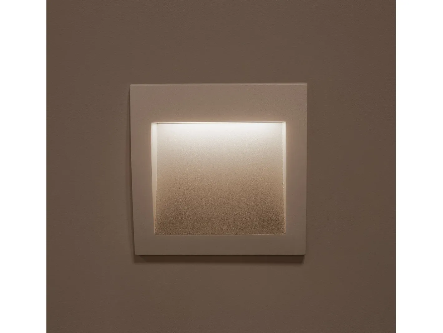 Clearance Ledkia Baliza Exterior LED 4W Empotrable Pared Cuadrado Natt 2700K Cálido Blanco