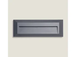 Clearance Ledkia Baliza Exterior LED 2W Superficie Pared Rectangular Antracita Élide 4000K Blanco Neutro Negro
