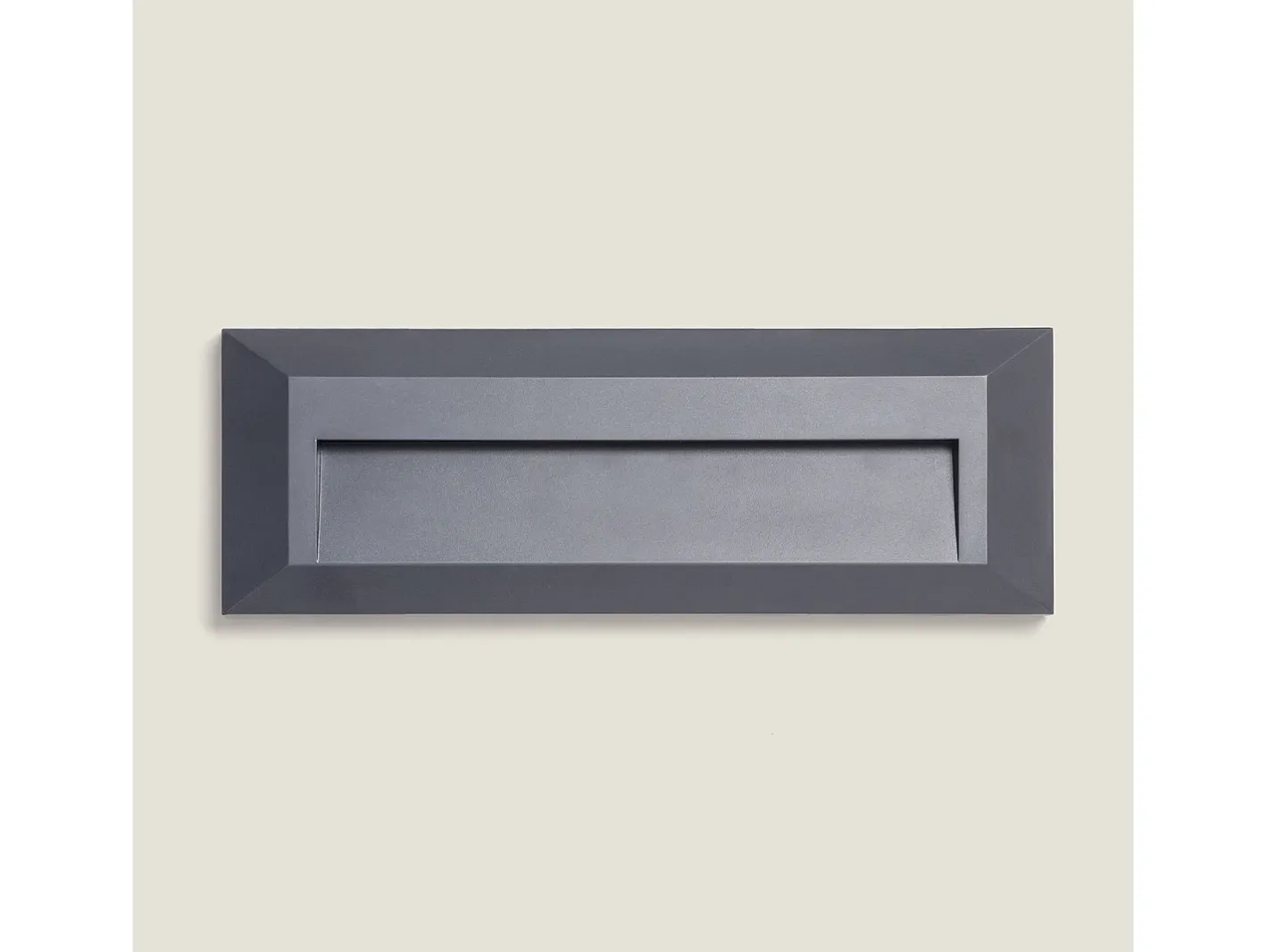 Clearance Ledkia Baliza Exterior LED 2W Superficie Pared Rectangular Antracita Élide 4000K Blanco Neutro Negro