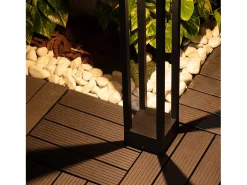 Discount Ledkia Baliza Exterior LED 7W Superficie Pie 60cm Irlaya 3000K Blanco Cálido Negro