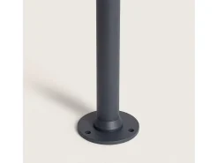 Clearance Ledkia Baliza Exterior LED 8W Superficie Pie 80cm Aidan Antracita Transparente
