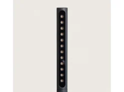 Clearance Ledkia Baliza Exterior LED 8W Superficie Pie 80cm Aidan Antracita Transparente