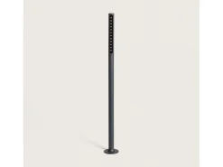 Clearance Ledkia Baliza Exterior LED 8W Superficie Pie 80cm Aidan Antracita Transparente