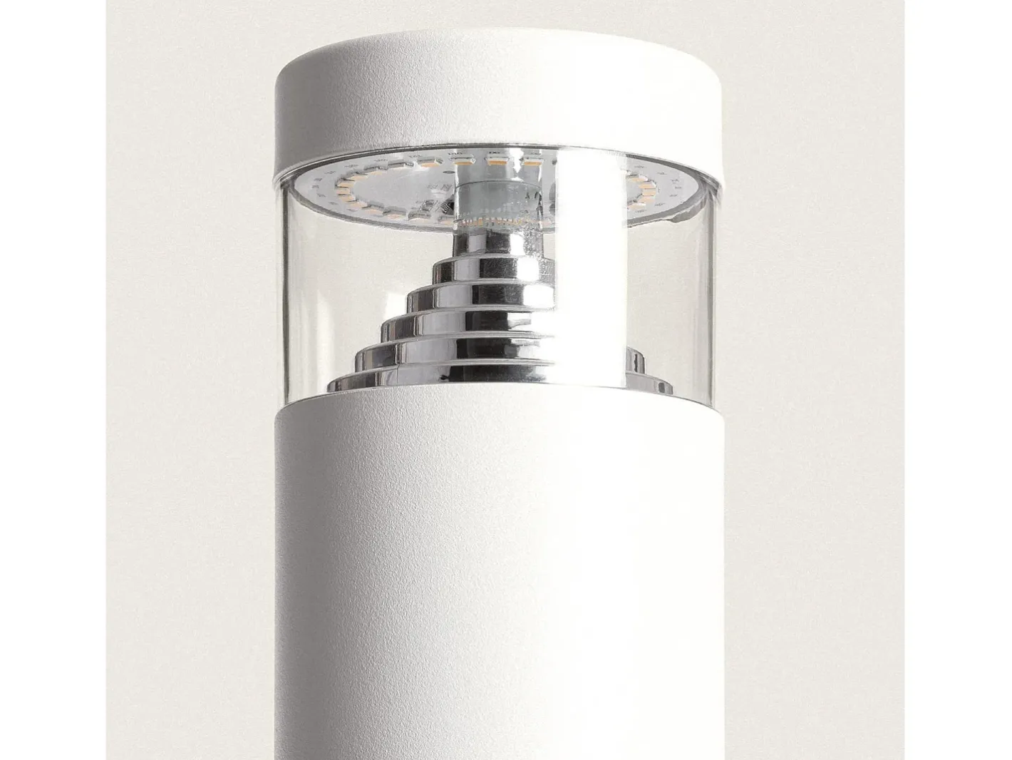 Ledkia Iluminación Exterior-Baliza Exterior LED 5W Superficie Pie 30cm Inti Inox Blanco 4000K Blanco Neutro Transparente